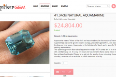 Aquamarine Loose Gem eCommerce Product Description and Lore 41.34 cts